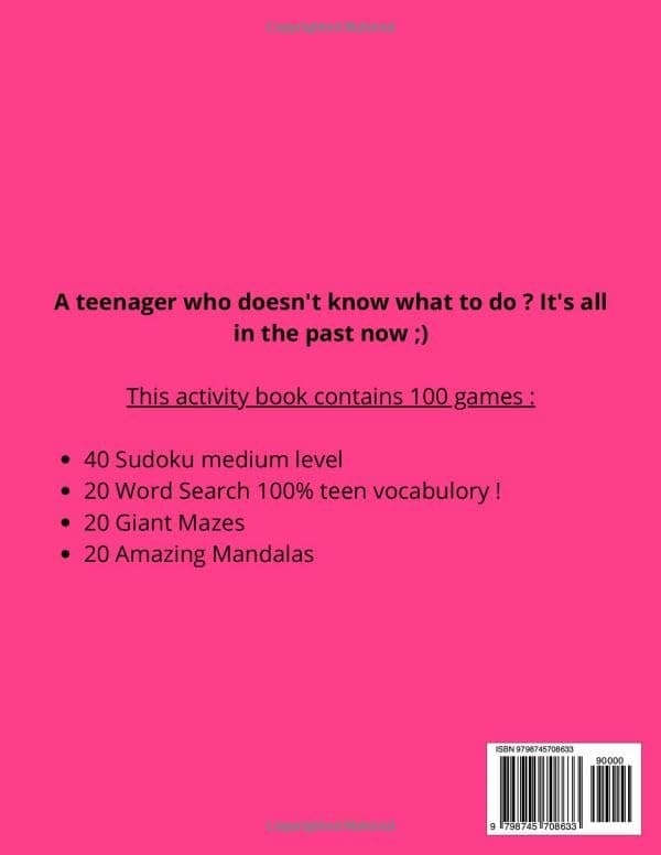 "OMG I'm So Bored!" Teen Activity & Puzzle Book (Ages 12-17) - slide 2 - unique gift idea