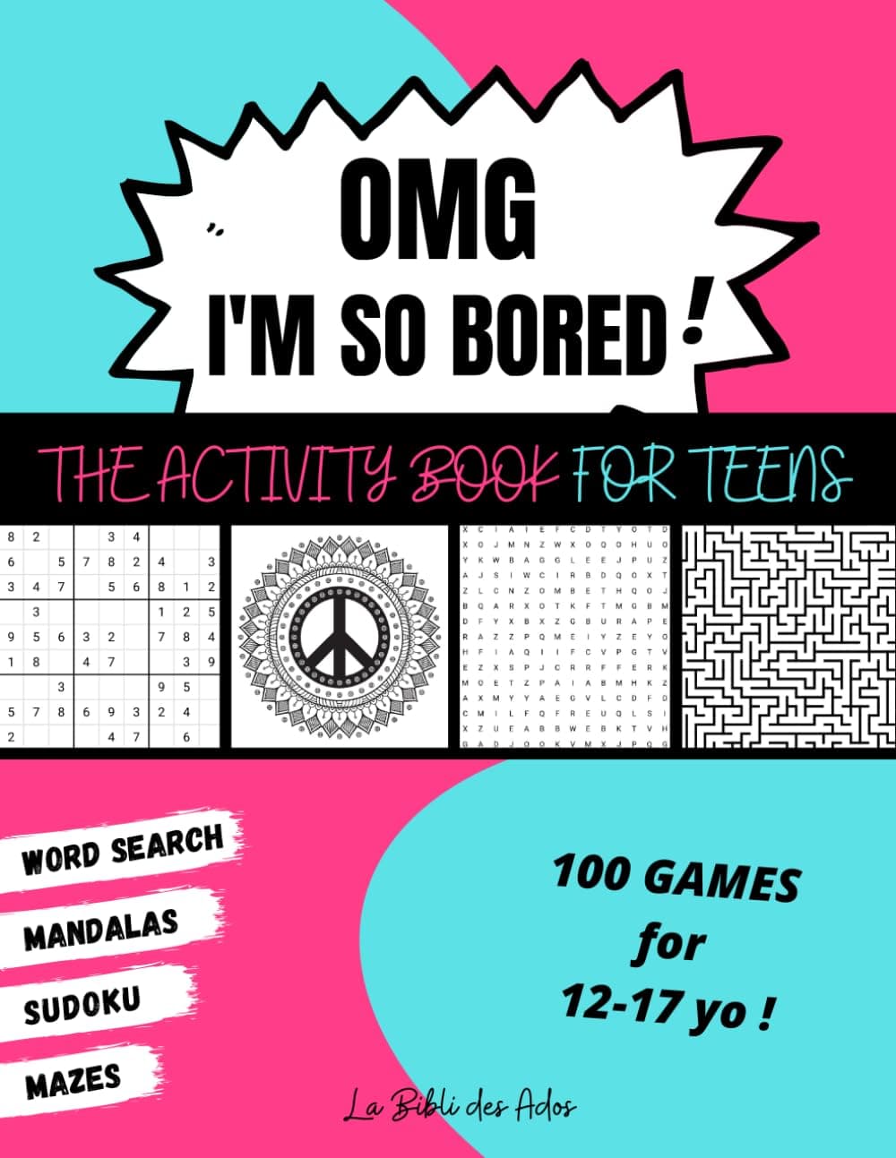 "OMG I'm So Bored!" Teen Activity & Puzzle Book (Ages 12-17) - slide 1 - unique gift idea