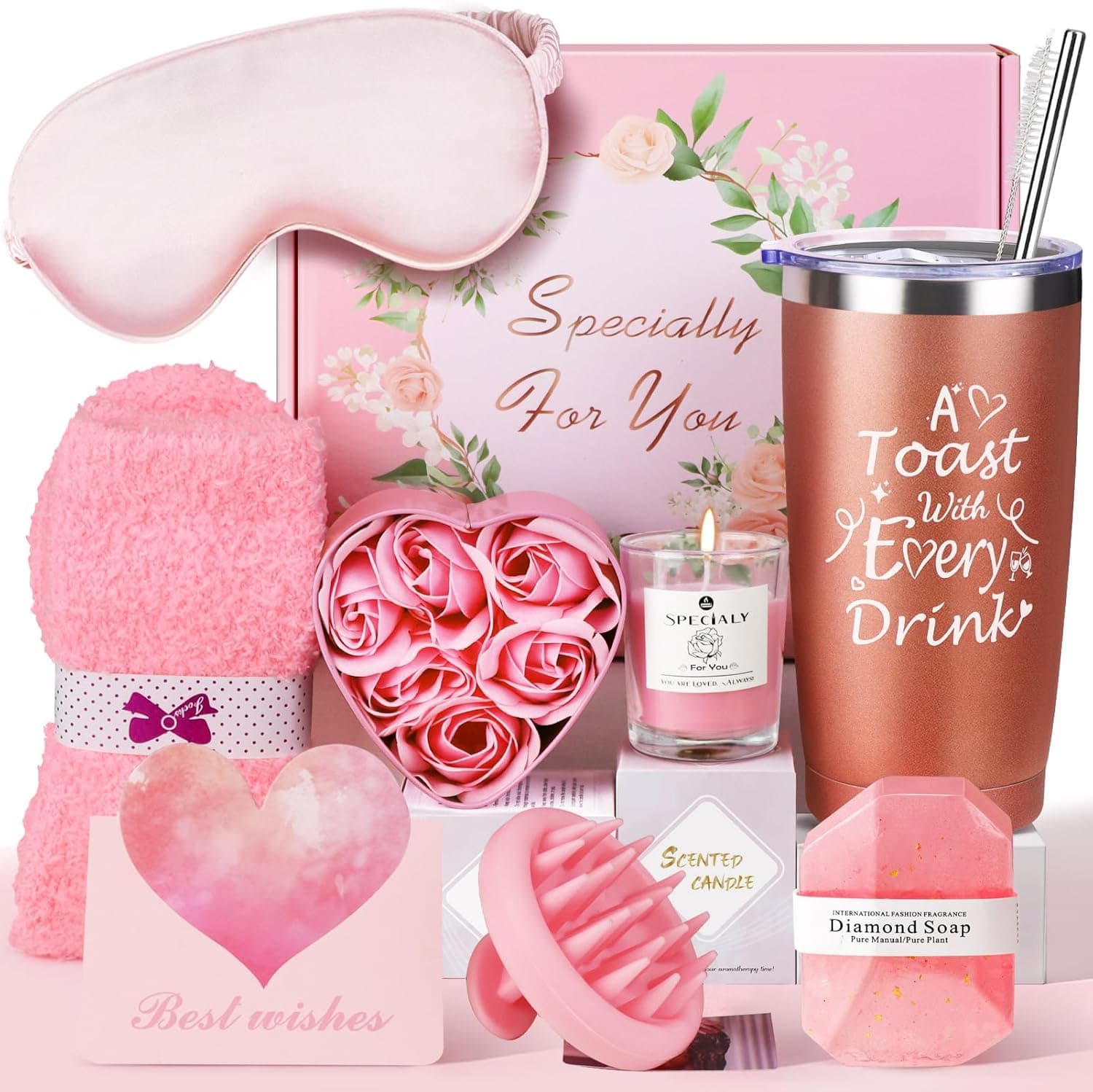 Luxury At-Home Spa Pamper Gift Set for Women - slide 1 - unique gift idea