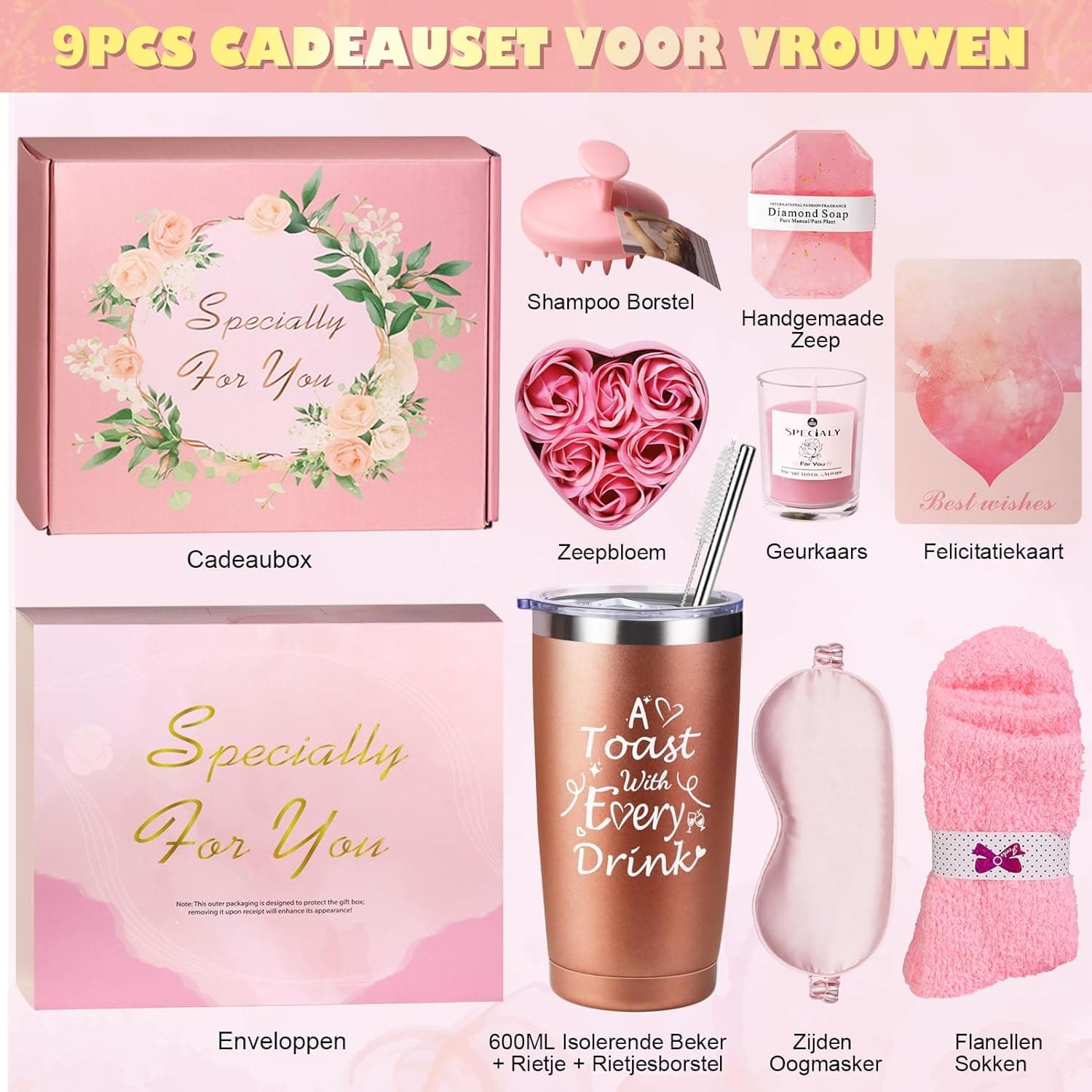 Luxury At-Home Spa Pamper Gift Set for Women - slide 2 - unique gift idea